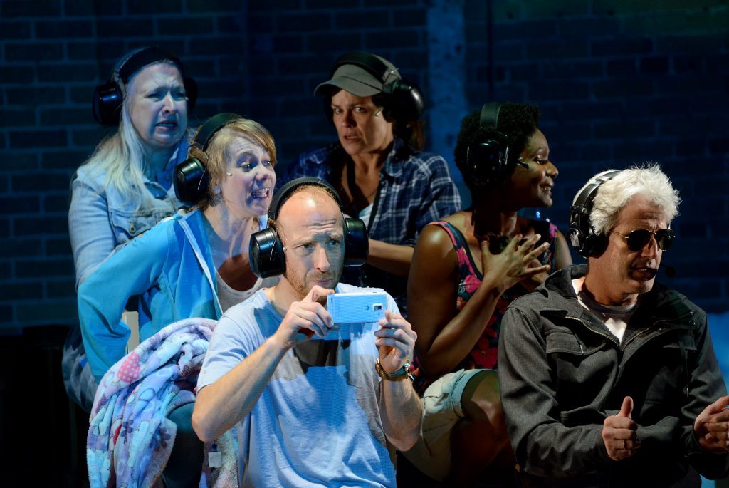The ensemble of "The Watershed" during the 2015 PANAMANIA Production (Tanja Jacobs top left)